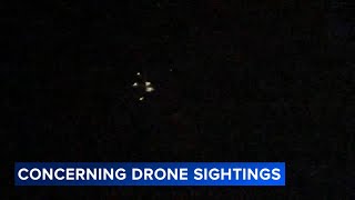 Mysterious drone clusters witnessed across Philadelphia region [upl. by Nauqal824]