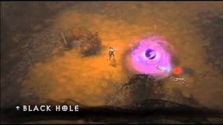 Diablo 3 Reaper of Souls  Wizard Black Hole and Frozen Orb Skills [upl. by Keegan]