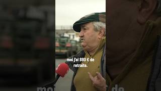 « J’ai travaillé 45 ans comme un con pour 880€ de retraite » shorts [upl. by Ardnaxela]