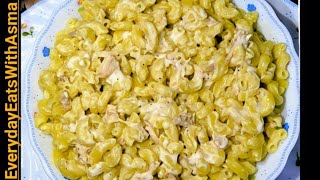 Chicken White Sauce Pasta Recipe By EverydayEatswithAsma [upl. by Jacob754]