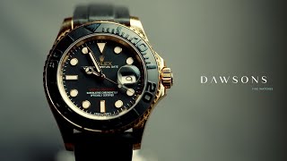 A Rolex YachtMaster 40 in Rose Gold Ref 116655  Dawsons Fine Watches [upl. by Arraeic144]