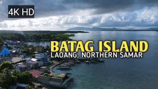 DRONE FOOTAGE 4K HD  BATAG ISLAND SALVACION LAOANG NORTHERN SAMAR [upl. by Haimrej]