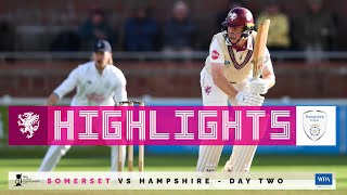 HIGHLIGHTS Somerset vs Hampshire  Day Two [upl. by Masterson]