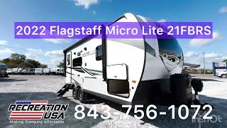 2022 Forest River Flagstaff Micro Lite travel trailer 21FBRS recreationusa [upl. by Socem138]