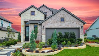 Perry Homes 2392  Santa Rita Ranch  Liberty Hill TX  New Construction Home Tour [upl. by Adnalahs]