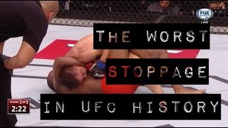 The WORST Stoppage in UFC History Gracie Breakdown [upl. by Zimmerman]