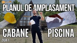 Ziua 1 🏗️ Cat costa o cabana A Frame de la A la Z⁉️  Planul de amplasament 🏘️ [upl. by Mag]