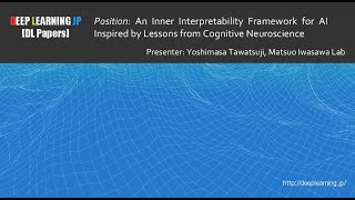 【DL輪読会 428 23】Position An Inner Interpretability Framework for AI Inspired by Lessons from Cognit [upl. by Oaoj]