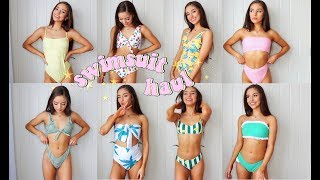 ZAFUL SWIMSUIT TRYON HAUL 2018 [upl. by Aihsenat]