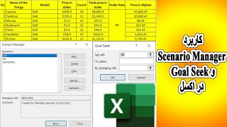 Scenario Manager and Goal Seek in Excel [upl. by Amada]