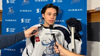 Manitoba Moose training camp Jets prospect Elias Salomonsson [upl. by Hirschfeld772]