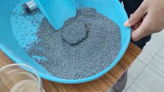 Activated Carbon Bentonite cat litter popular in SingaporeGreenpetcare [upl. by Mccartan]