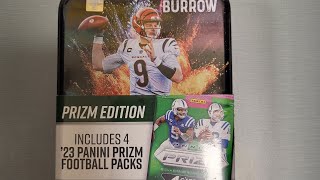 2023 Prizm Football Tin Rip amp Review Green Ice Prizms🔥🔥Brand New Tins at Walmart [upl. by Ysus]