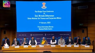 Union Budget 202324 PostBudget Press Conference by Finance Minister Nirmala Sitharaman [upl. by Letitia]