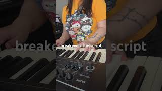 breakeven the script singing cover piano [upl. by Ahsikit]