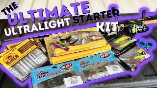 The ULTIMATE Ultralight Fishing Starter Kit  Rod Reel Tackle AND Gear [upl. by Evander818]