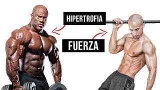 GANAR MÚSCULO vs GANAR FUERZA  Aprende a diferenciar tu forma de entrenar 🔥 [upl. by Amarette594]