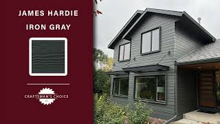 James Hardie Iron Gray Siding Color Project Examples amp Design Ideas [upl. by Gan]