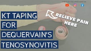 MUST TRY taping technique for De Quervains Tenosynovitis wrist pain [upl. by Buddy]