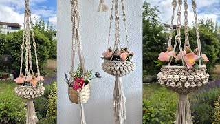 DIY Macrame Plant Hanger Berry Knot Pattern  Amazing Decoration for Home and Garden [upl. by Dick]