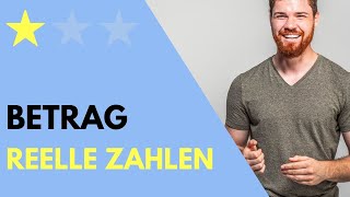 Betrag reeller Zahlen Einfach Erklärt  Betragsfunktion [upl. by Umeh]