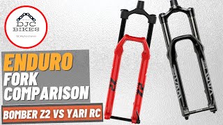 Budget Enduro Fork Comparison  Marzocchi Bomber Z2 amp Rochshox Yari RC [upl. by Ahsenyl888]