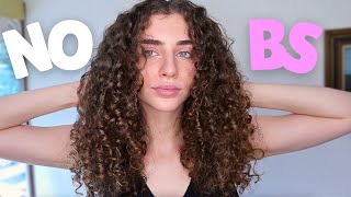 5 Minute ZERO Styling Products Curly Hair Routine [upl. by Ademordna]