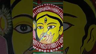 Matir thalar upor durga painting shorts matirthala satisfying drawingideas [upl. by Ienttirb]