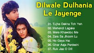 Dilwale Dulhania Le Jayenge Movie All Songs  Romantic Song  Shahrukh Khan Kajol  Evergreen Music [upl. by Squier]