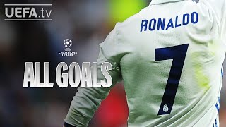 CRISTIANO RONALDO ALL UCL GOALS [upl. by Tessler226]