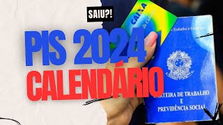 CALENDÃRIO OFICIAL PISPASEP 2024 QUANDO COMEÃ‡A OS PAGAMENTOS DO PIS 2024 [upl. by Nairbal]