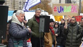 Demo Berlin 13 November 2024 für Kinder und Jugendhilfe unkürzbar Katrin Lompscher Linke [upl. by Ahsuas878]