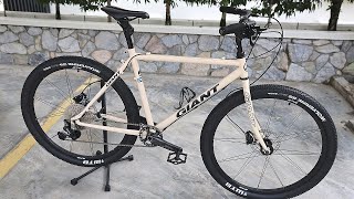 Steel Giant ATX 960 Rebuild amp Upgrades MTB to Light Gravel amp Touring Disc Brake Mods [upl. by Aneeb]