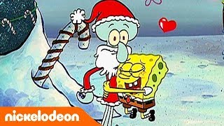 Bob Esponja  Santa Calamardo  Nickelodeon en Español [upl. by Nwahser937]