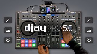 djay Pro 5  Full Walkthrough [upl. by Leroj977]