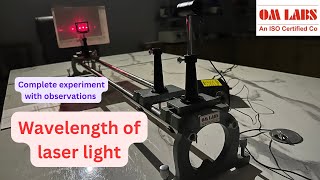 wavelength of laser light  omlabs [upl. by Bendix7]