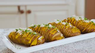 How to Make Cheesy Hasselback Potatoes  Williams Sonoma [upl. by Venable10]