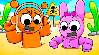 Can Oren amp Pinki SPRUNKI ESCAPE ALL QUICKSAND TRAPS in Roblox Incredibox [upl. by Bogey]