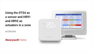 Using the DTS4 as a Sensor and HR91 and HR92 as Actuators in a Zone With evohome [upl. by Ymma]