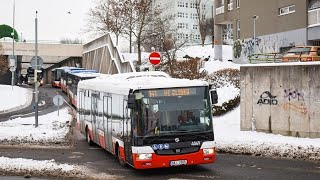 Zvuk jízdy autobusu SOR NB 12 Evč 4069 [upl. by Akeme]