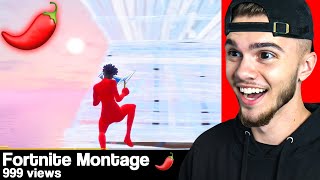 REACTING to my fans FORTNITE MONTAGES part 42 [upl. by Ayatahs]