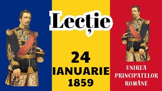 Lecție 24 ianuarie 1859  Mica Unire a lui Cuza pentru preșcolari și școlari [upl. by Ule]