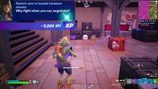 Search rare or buried treasure chests Fortnite [upl. by Lipcombe]