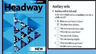 New Headway Intermediate Workbook with Key by John and Liz Soars  Auxiliary Verb full Verb [upl. by Dnalevelc]