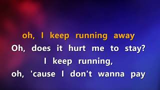 Running  Norah Jones Karaoke HQ [upl. by Kcirad780]