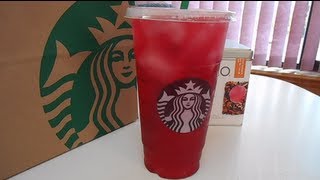 Starbucks Venti Iced Passion Tea Lemonade HowTo [upl. by Ybbob]