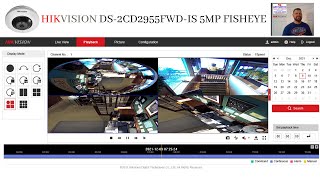 Hikvision DS2CD2955FWDIS 5 MP Network Fisheye Camera [upl. by Avrom]