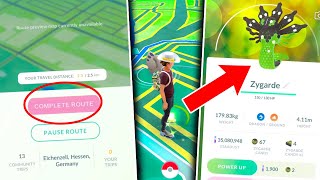 NEVER MISS A ZYGARDE CELL AGAIN New Route Update in Pokemon GO [upl. by Kerwon694]