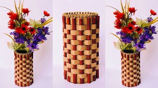 DIY Easy Paper Flower Vase  How To Make a Flower Vase at Home  Home Decor  38 [upl. by Harday]