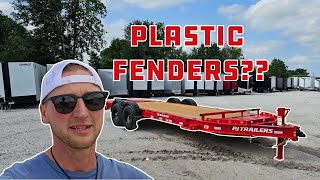 The new EV Equipment Trailer from PJ Will the Fenders Break [upl. by Ahsihat]